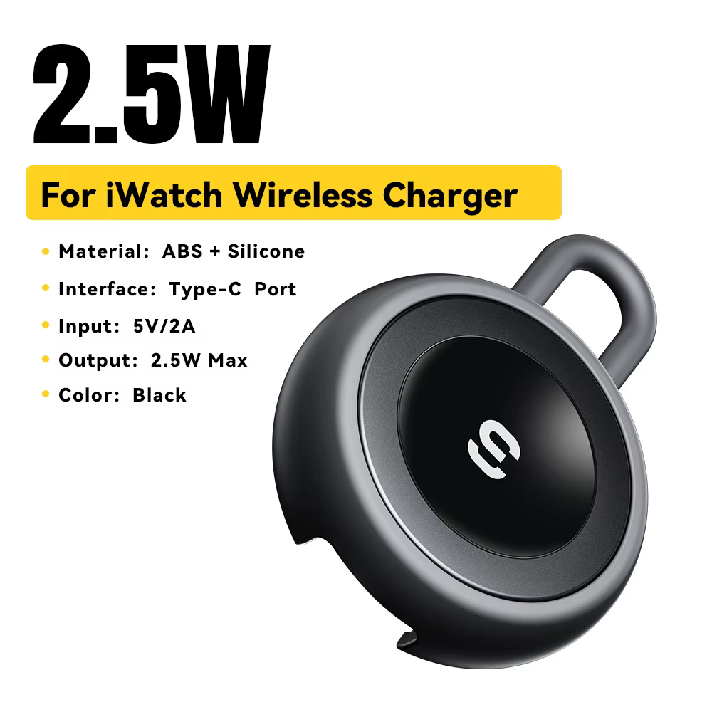 Chargeur de montre sans fil magnétique Essager pour iWatch, chargeur USB Type C portable rapide pour