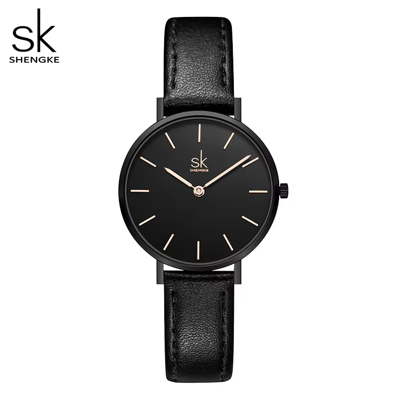 Shengke Simple mode montre pour femme haut de gamme montre à Quartz élégante pour femmes bracelet en