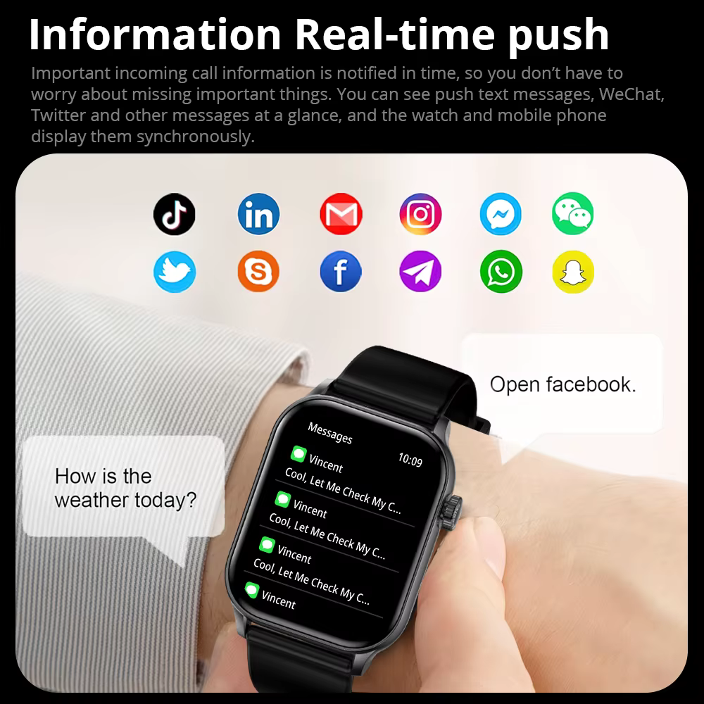 COLMI P78 AMOLED Smartwatch 1.95 ''affichage avec lampe de poche et appels vocaux plus de 100 modes