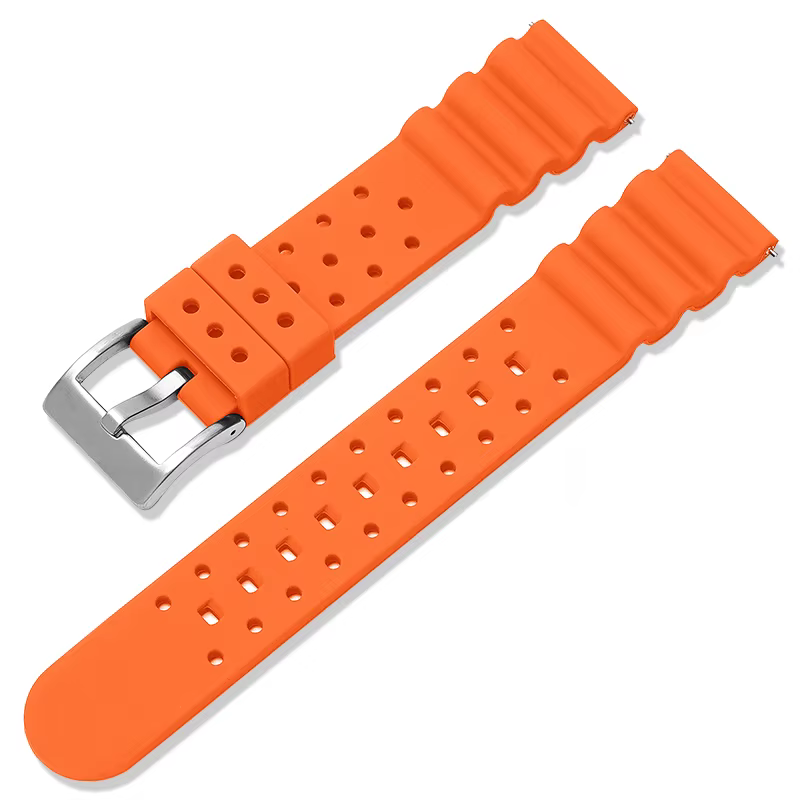 Bracelet de montre en silicone souple pour SeATM No.5, bracelet de plongée pour homme, étanche, déga
