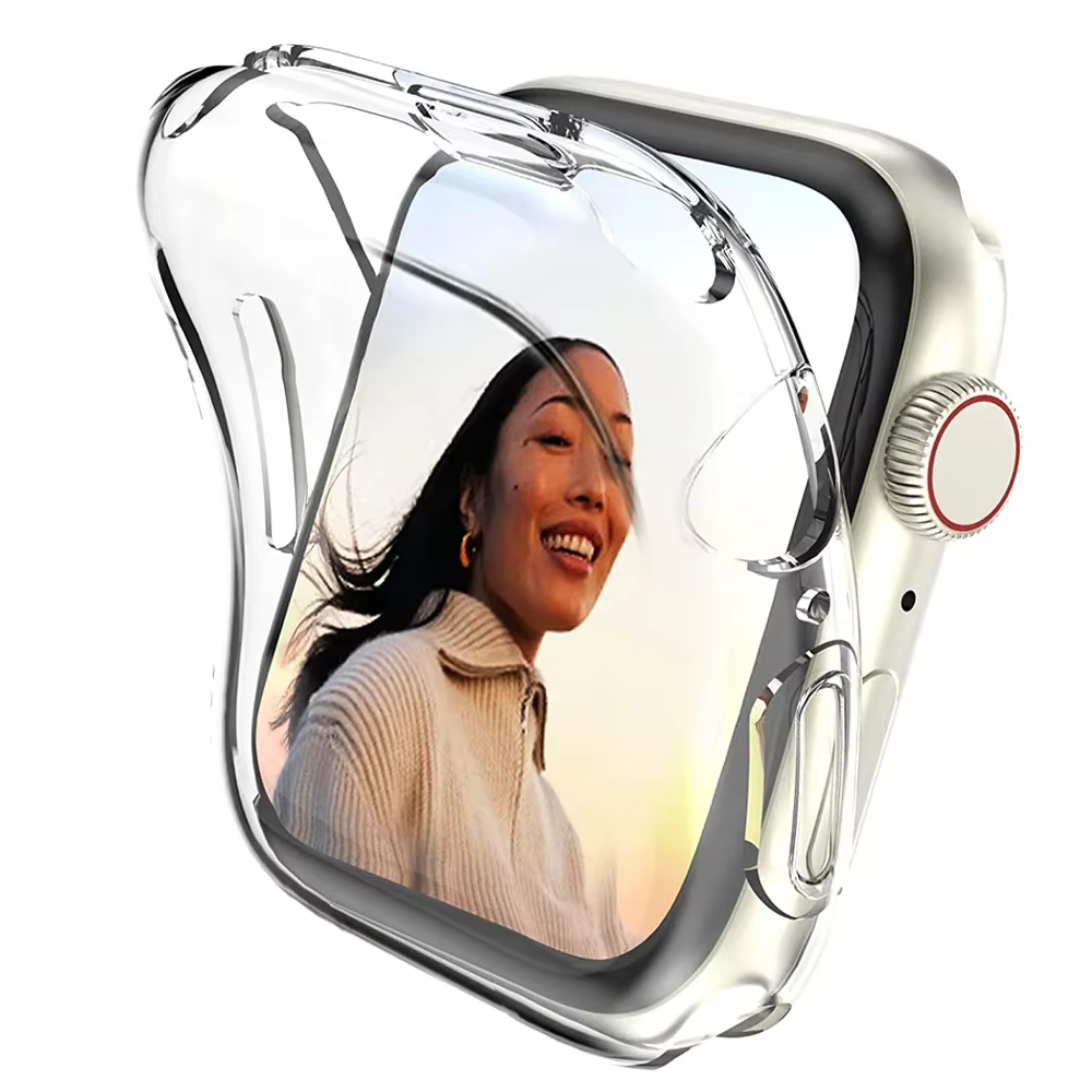 Protecteur d'écran pour Apple Watch Ultra 3 2 49 41 44 40 45 46 42mm, coque pare-chocs en TPU pour i
