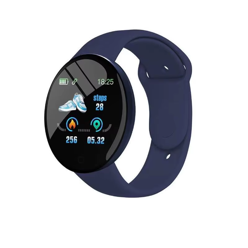 D18 montre intelligente écran couleur circulaire plusieurs Modes de sport appel informations rappel
