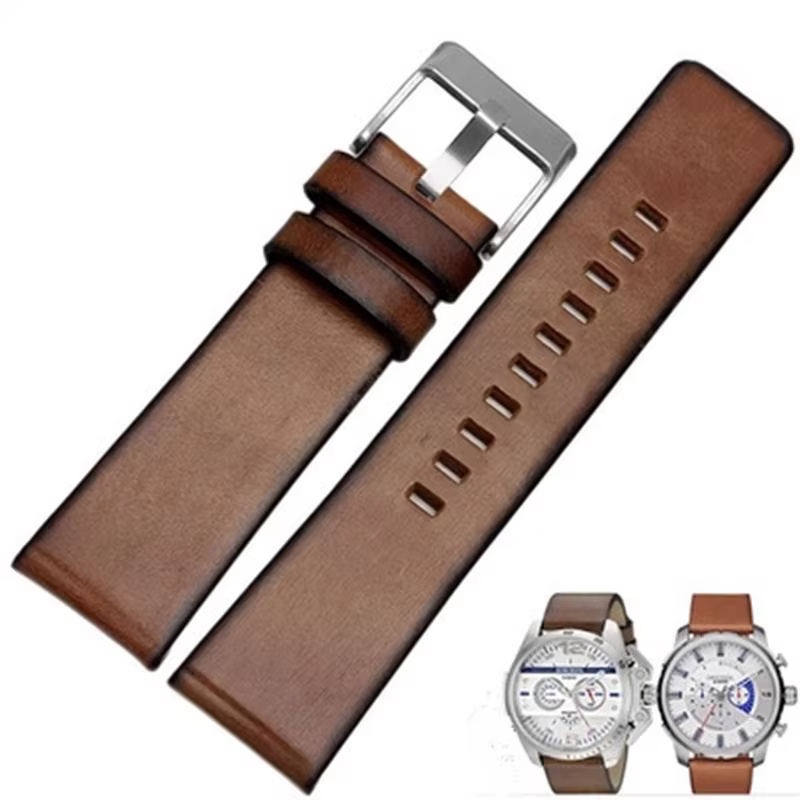 Bracelet en cuir authentique de haute qualité pour montre Diesel DZ 1399 DZ4280 DZ4290 22mm 24mm 28m