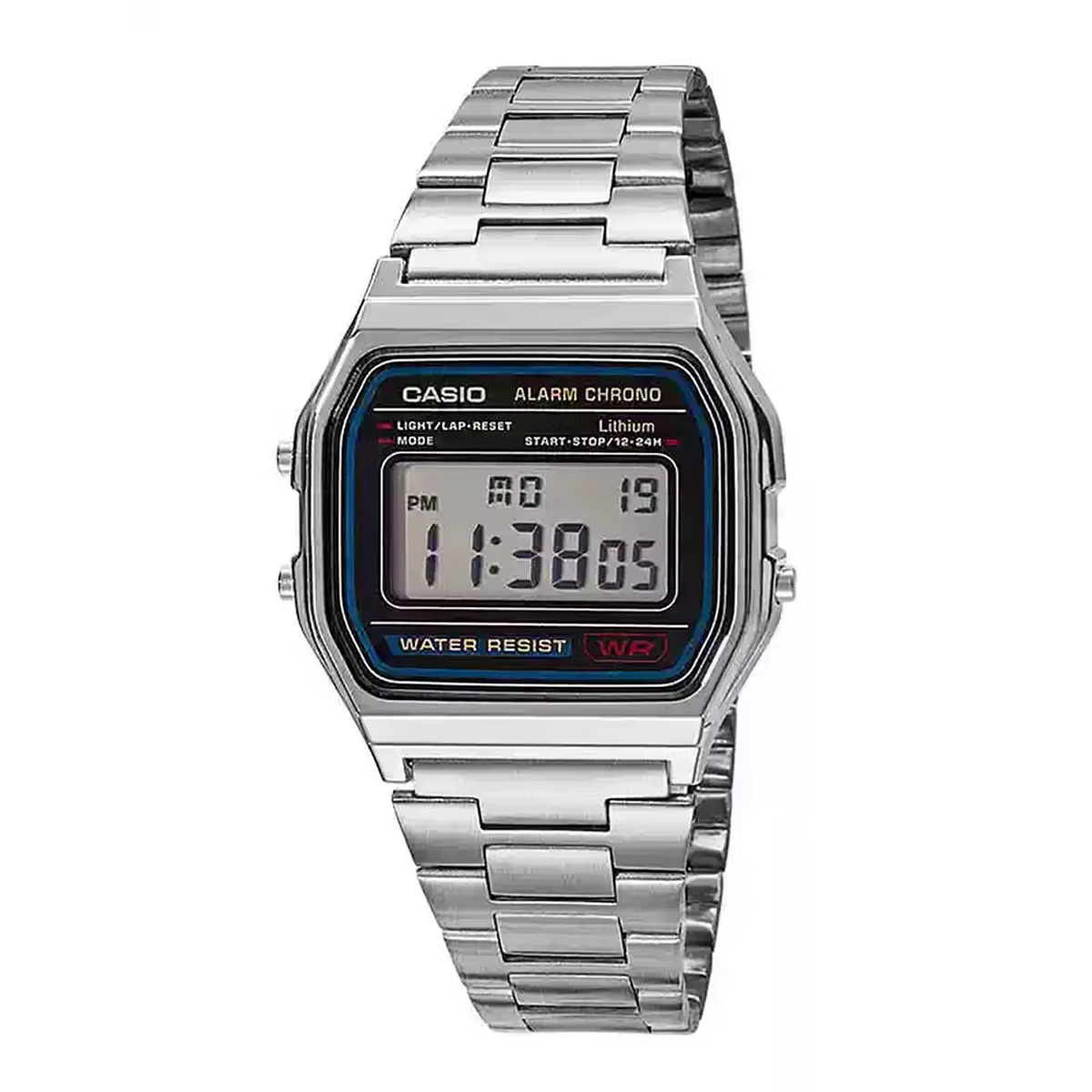 Série Casio A158WA | Montre numérique unisexe | Vintage | Chronomètre 100 secondes | Alarme
