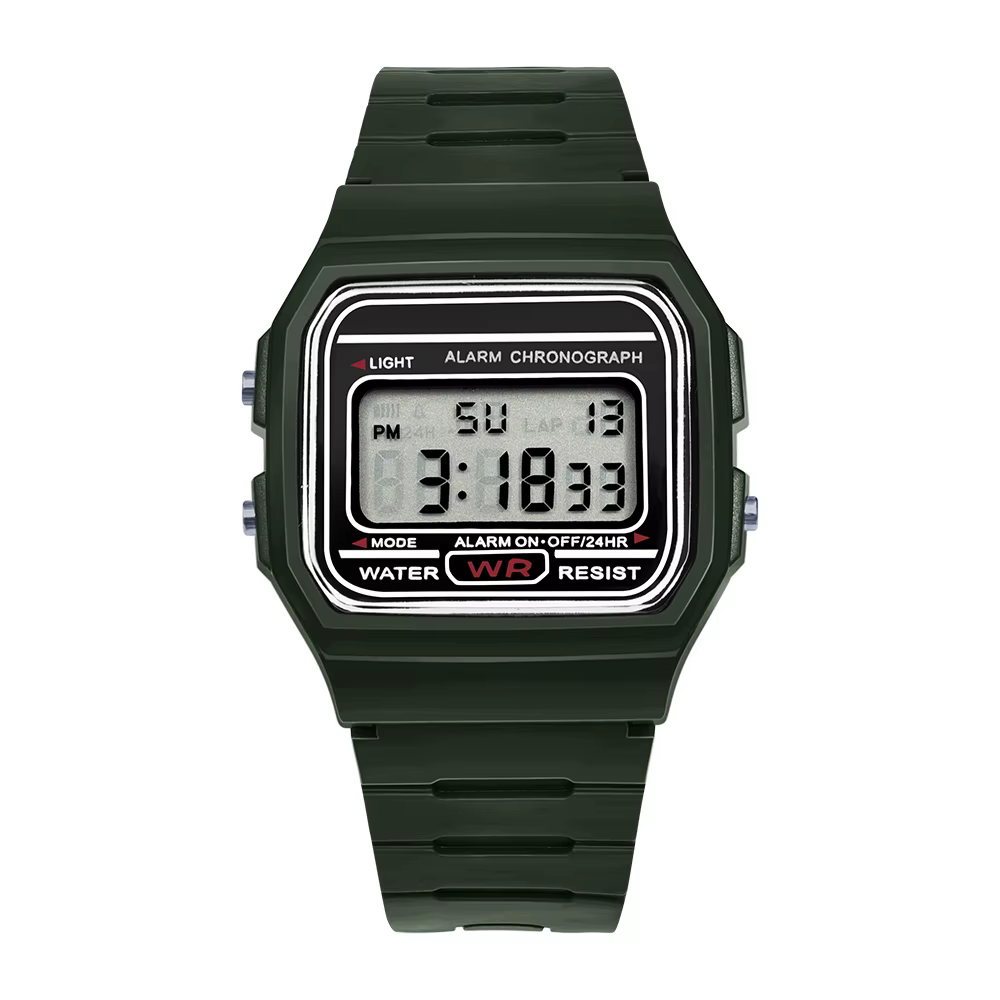 Vente chaude femmes LED montre électronique numérique multifonctionnel en plein air Simple loisirs h