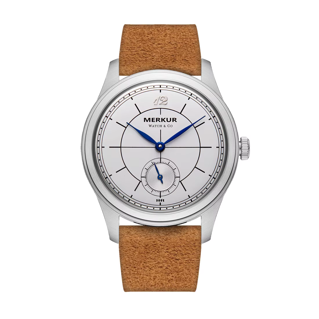 Nouvelle montre décontractée rétro MERKUR Cross Line Sector Dial Purple pour hommes, série Business,