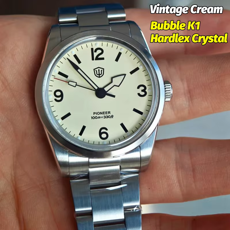 Watchdives WD1960S V2 montre pour hommes avec cadran crème VH31, montre à quartz AR K1 saphir, étanc