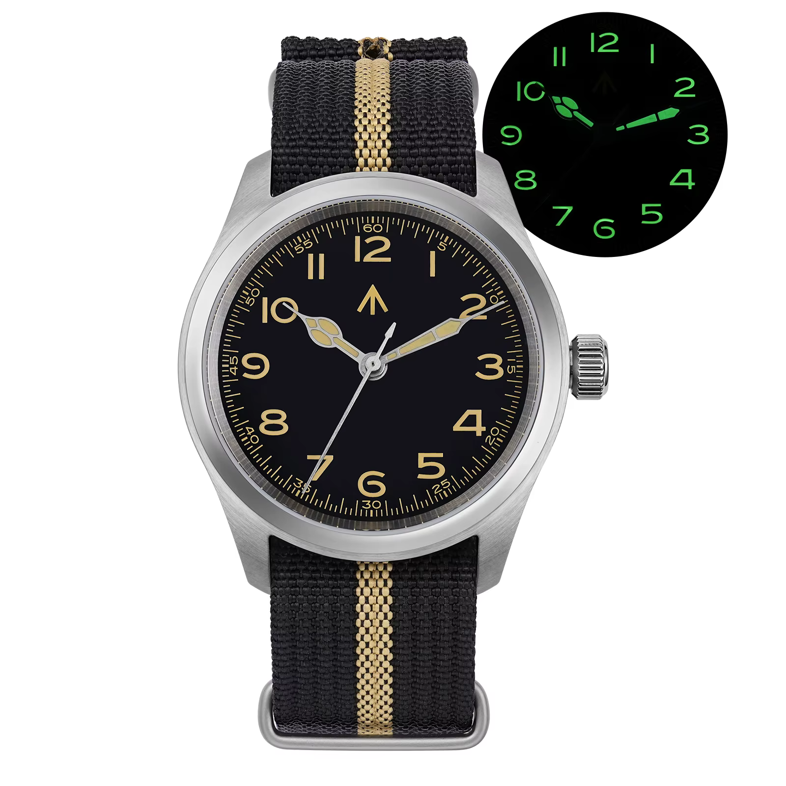 Militado-Montre-bracelet en cristal saphir bombé, ML08, VH31, mouvement à quartz, montre vintage Sho