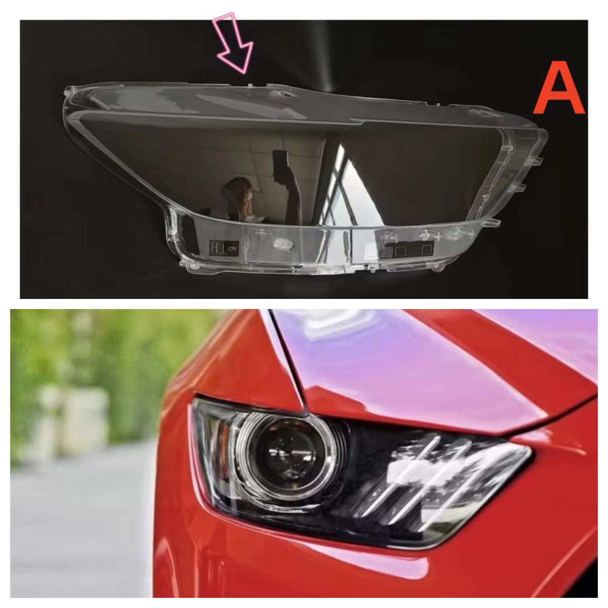 Pour Ford Mustang 2015 2016 2017 accessoires de véhicule abat-jour phare en verre voiture avant phar