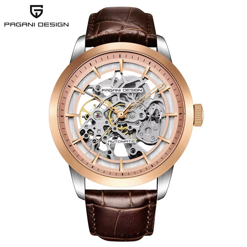 PAGANI UCO-Montres de sport en cuir pour hommes, montres étanches, modules mécaniques automatiques,
