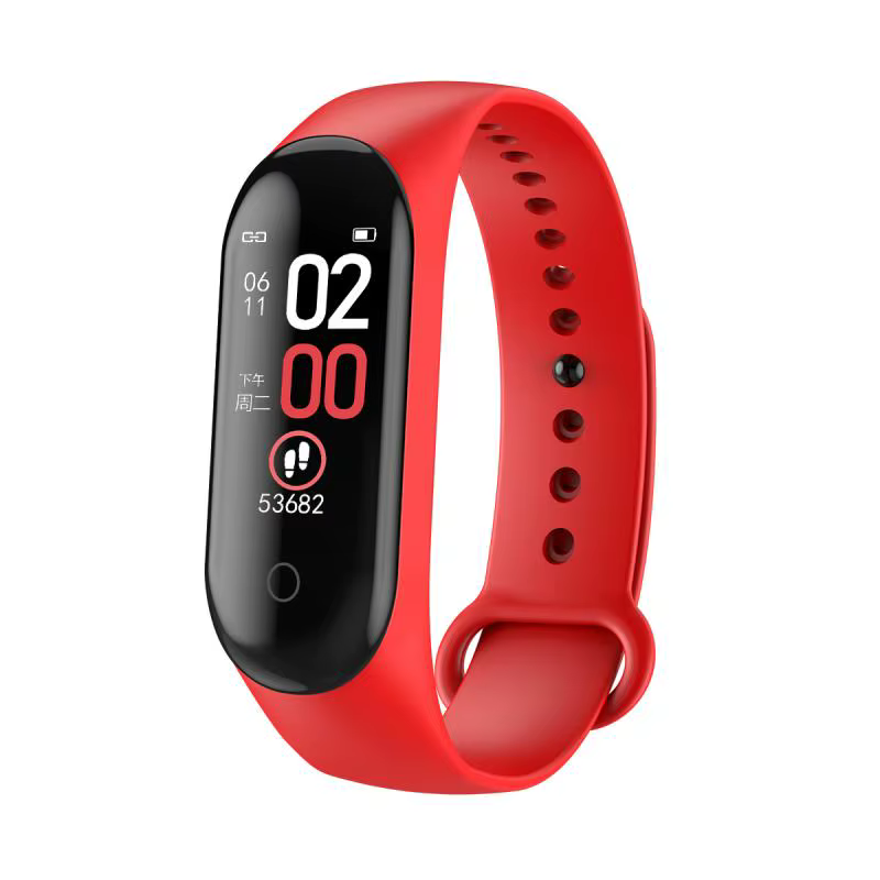 Bracelet connecté sportif, moniteur d'activité physique, podomètre, mesure la pression artérielle, c
