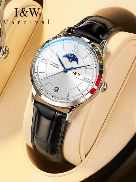 CARNIVAL marque de luxe montre mécanique pour femmes dames mode saphir mouvement automatique montres