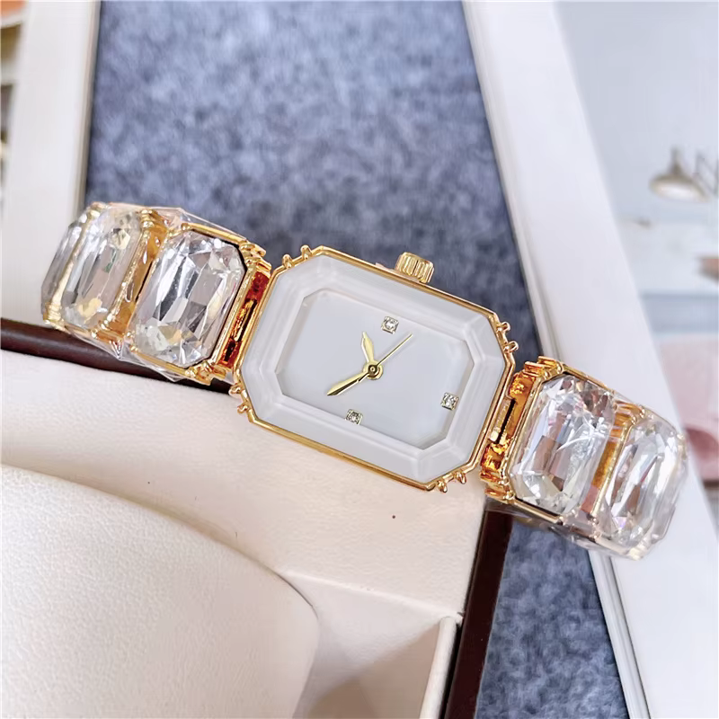 Montres-bracelets de marque chaude pour femmes et filles, jolies pierres précieuses colorées, Style 