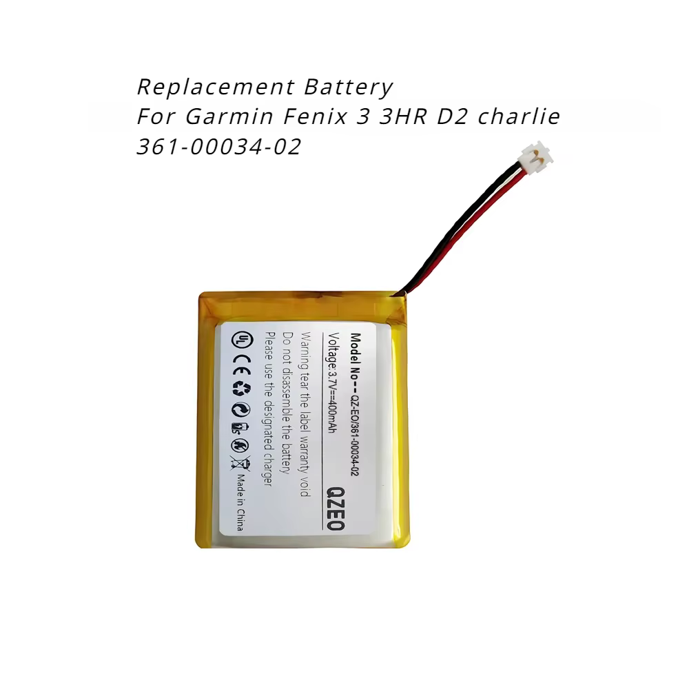 Batterie de rechange pour montre de sport Garmin, Fenix 1 2 Tactix 3 3HR wiches Charlie 361-00061-00