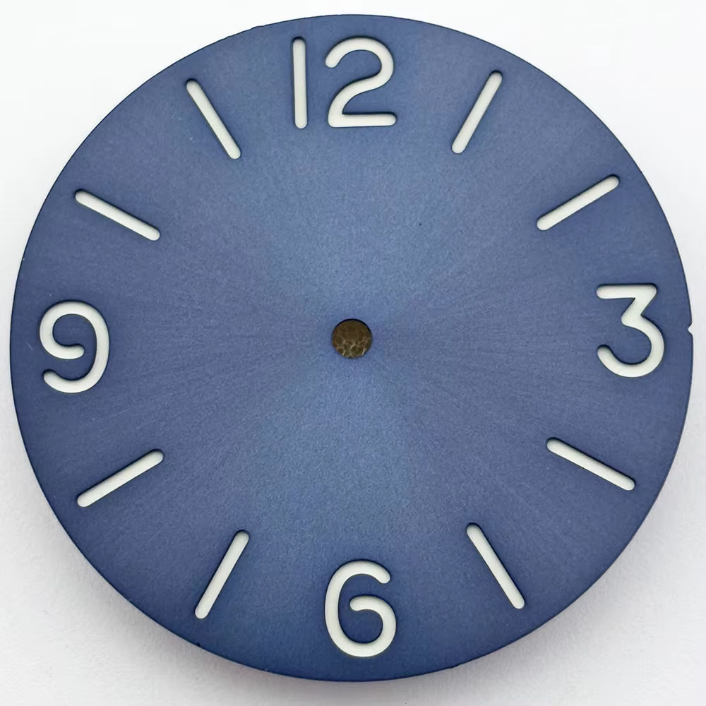 Cadran sandwich de 36 mm, aiguilles lumineuses vertes C3 de haute qualité, adaptées au mouvement ST2