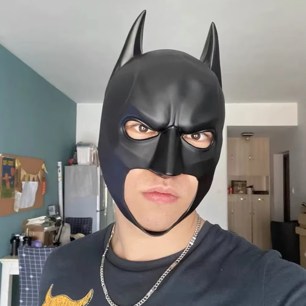Masque de chauve-souris de super-héros, accessoire de costume pour homme, masque de chauve-souris po