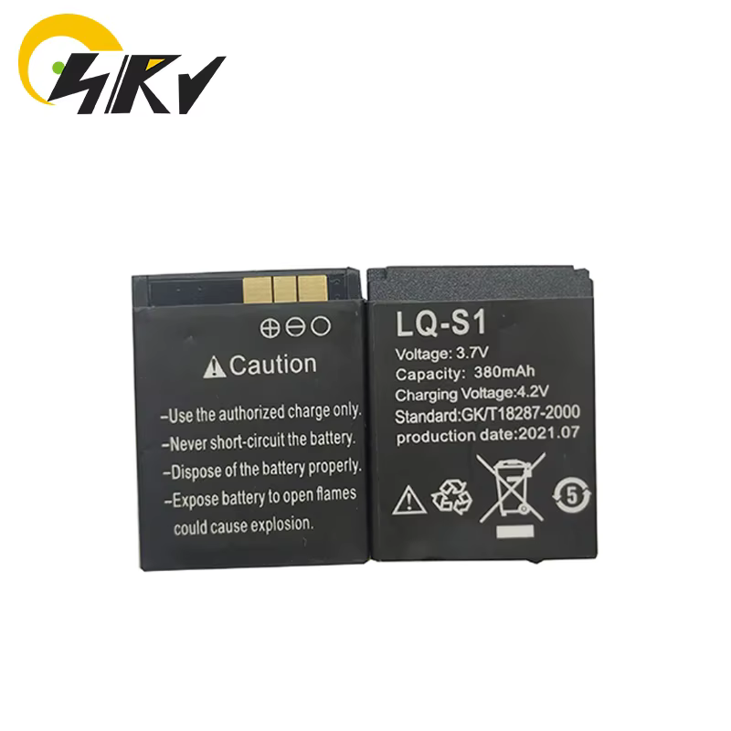 LQ-S1 3.7V 380mAh Rechargeable Eddie ion Batterie Pour Montre Intelligente AB-S1 DJ-09 DZ09 GJD HKS-