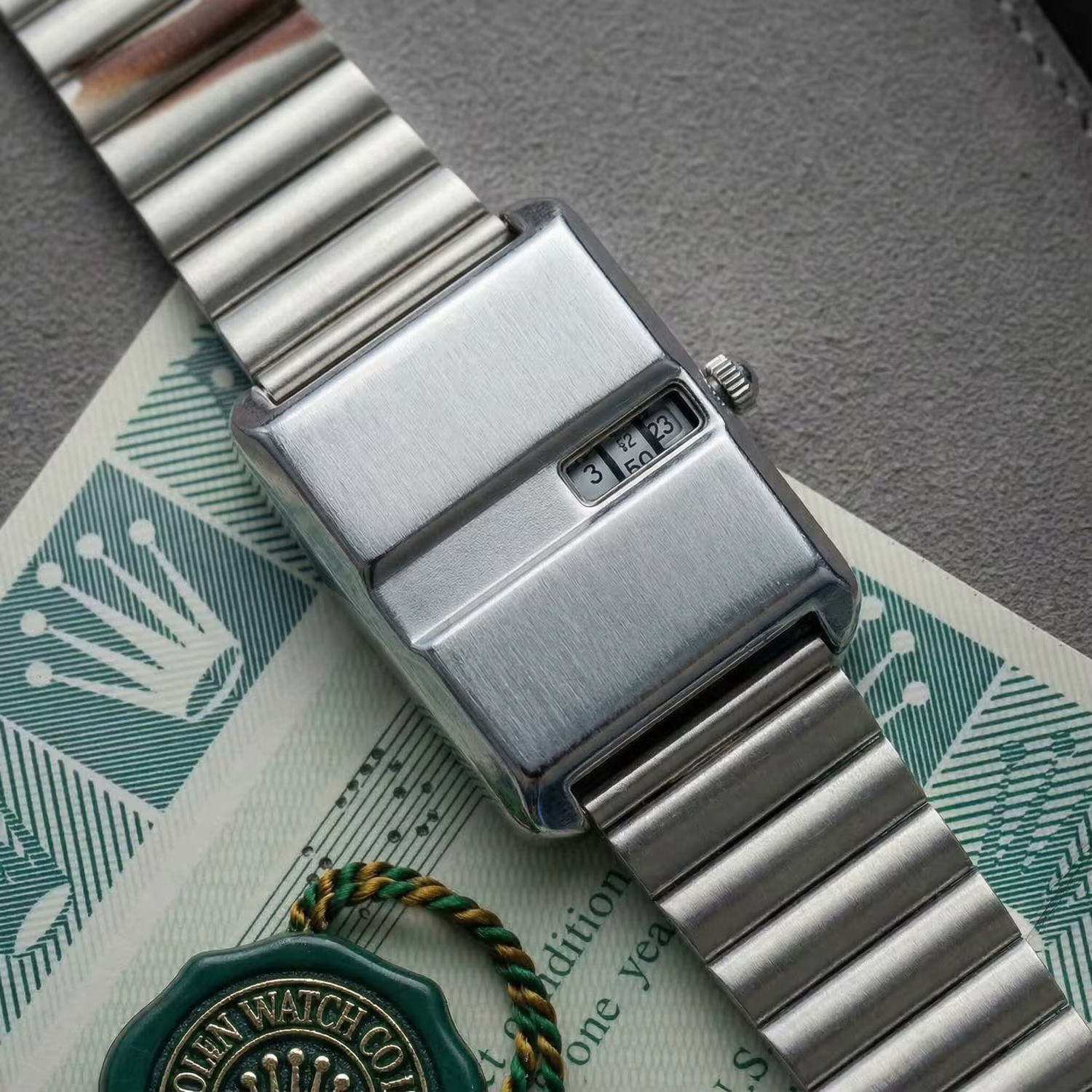 Montre-bracelet à quartz rétro carrée pour homme CILOA, montre polyvalente pour affaires et occasion