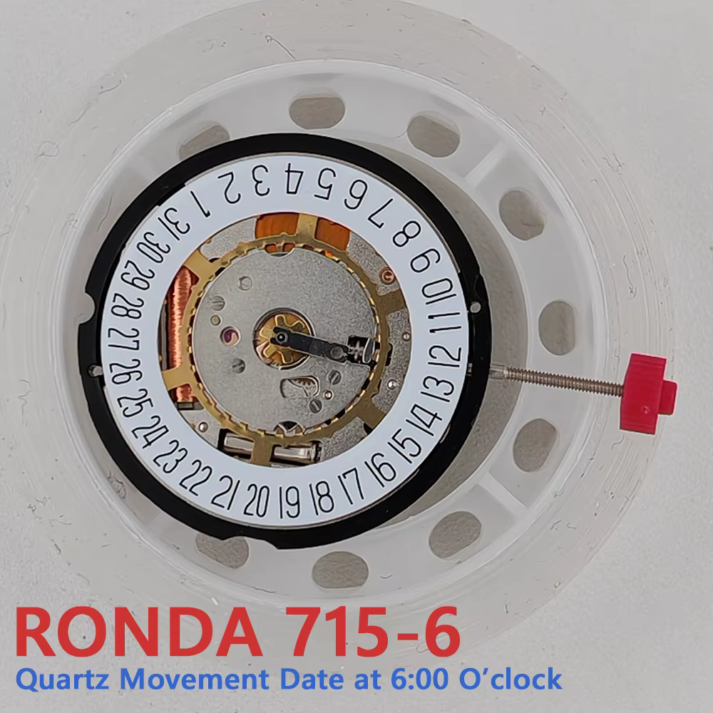 Nouveau mouvement de montre à Quartz Ronda 715 6H roue de Date 715-6H mécanisme d'importation d'orig