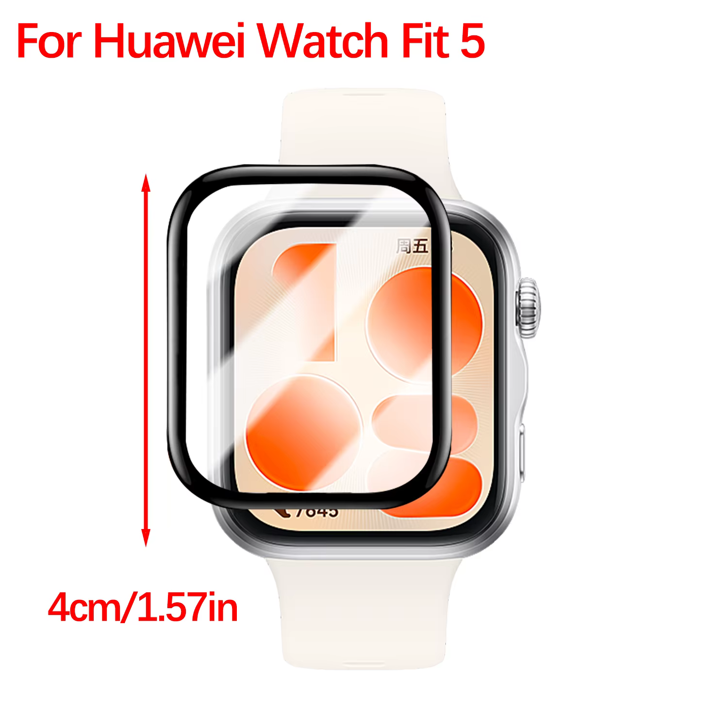 Film de protection entièrement incurvé, protecteurs d'écran flexibles pour Huawei Watch Fit 5/5Pro, 