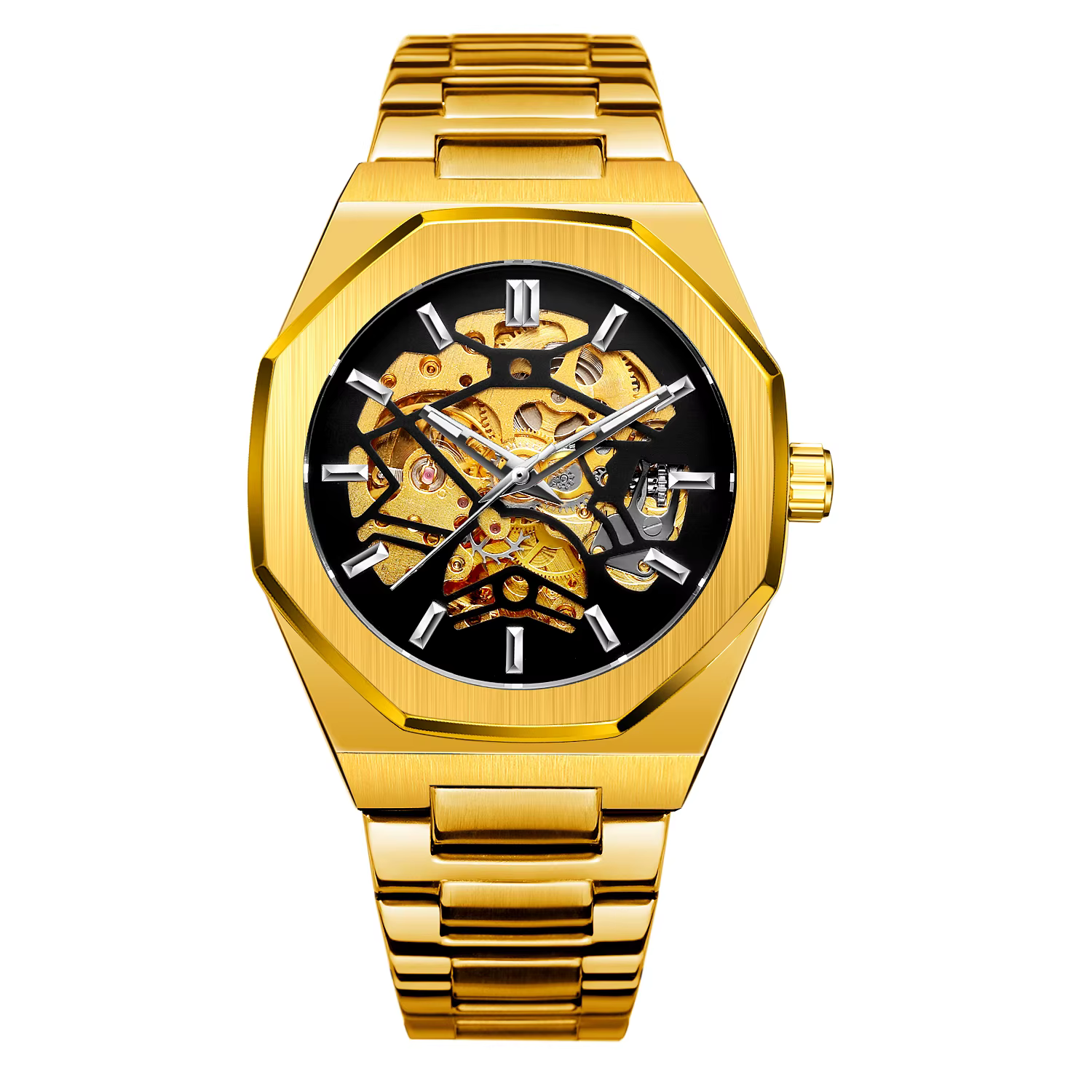 FORSINING mode automatique hommes montres haut de gamme mécanique Transparent étanche militaire en a