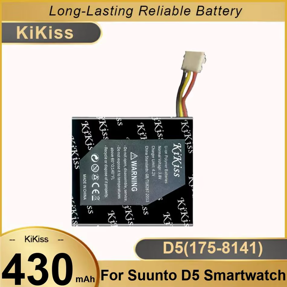 Batterie de montre intelligente pour montre Suunto D5, 430mAh, D5 175-8141, remplacement stable et d