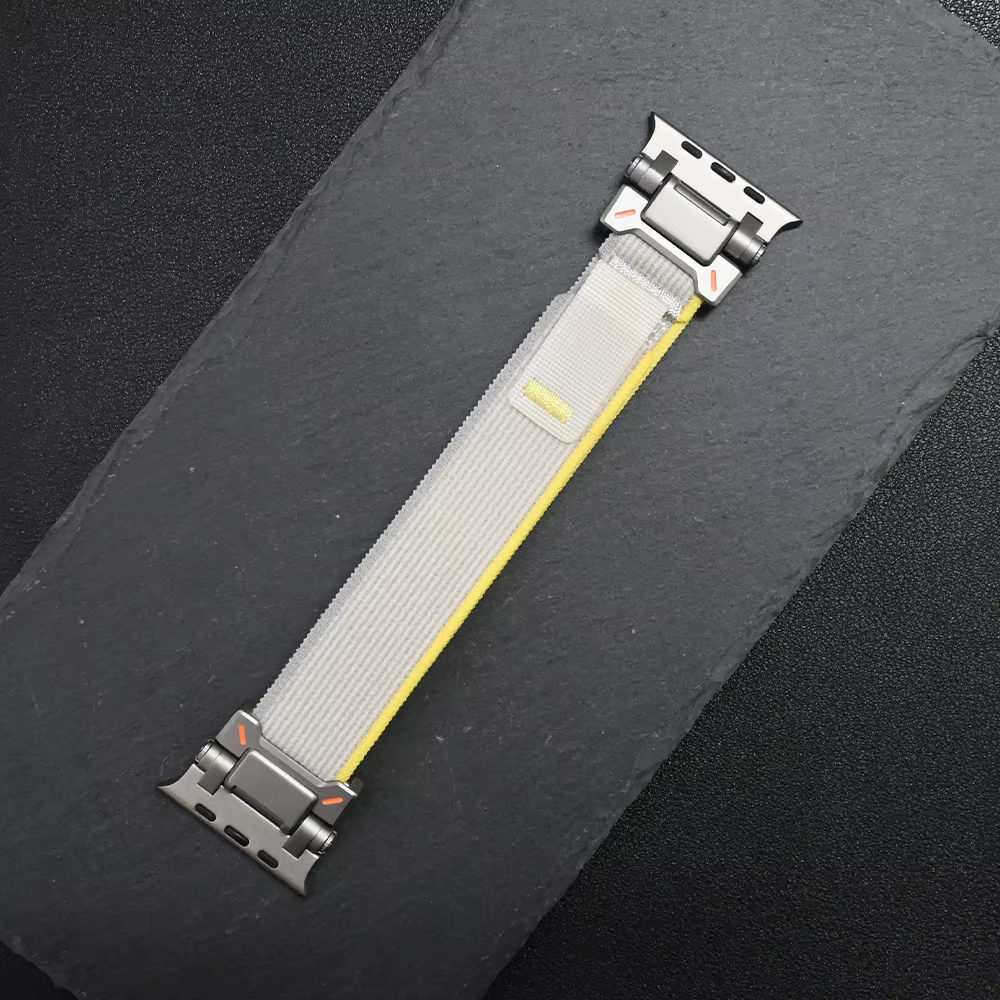 Bracelet Trail Loop pour Apple Watch Ultra 3 49MM, 44mm 45 46mm, connecteur couleur titane, série IW