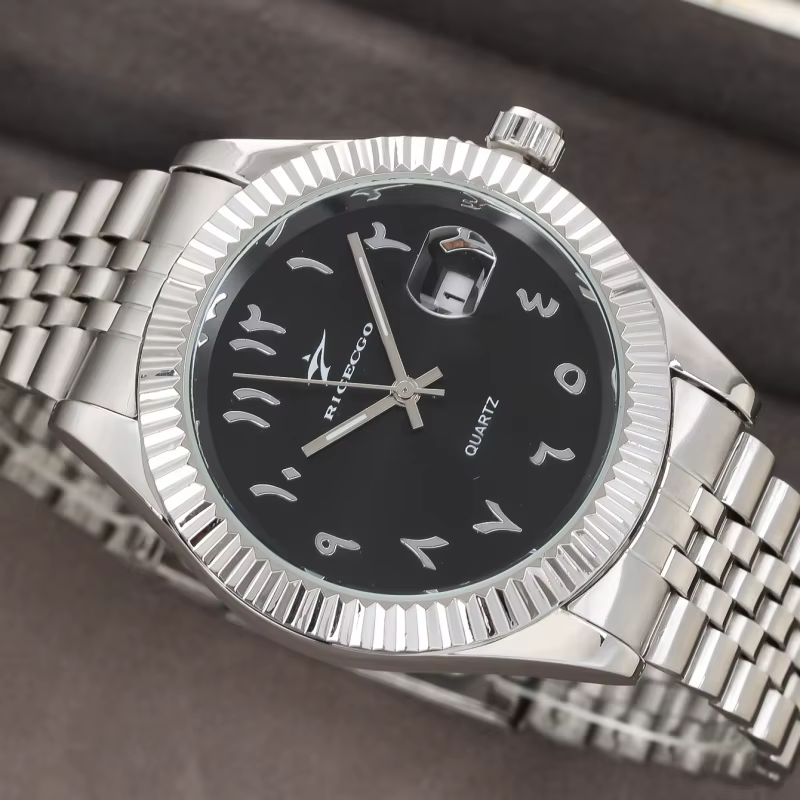 Montres à quartz en acier inoxydable pour hommes, montres-bracelets décontractées pour hommes, horlo