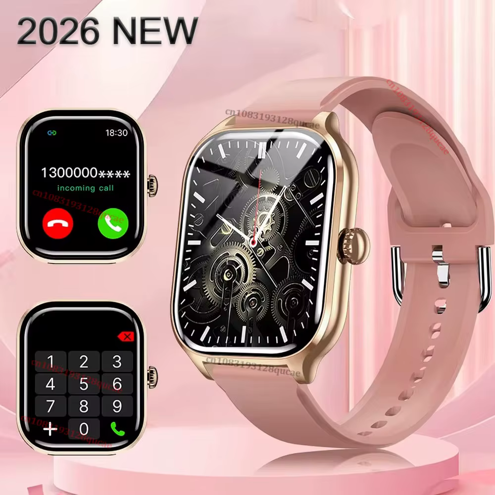 Nouvelle Montre Connectée 2026 : Appel par Cadran, Suivi des Calories, Fréquence Cardiaque, Oxygène 