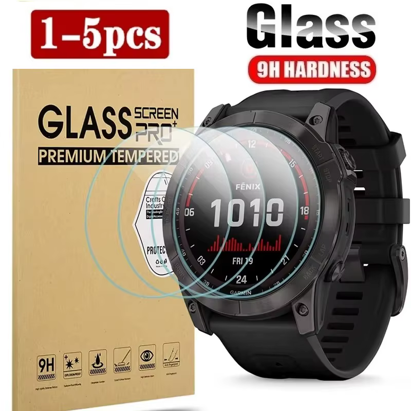 Film de protection en verre trempé pour Garmin Fenix 8 AMOLED Solar E 7X 6X Pro 7 6 7S 6S Pro 5 5S,