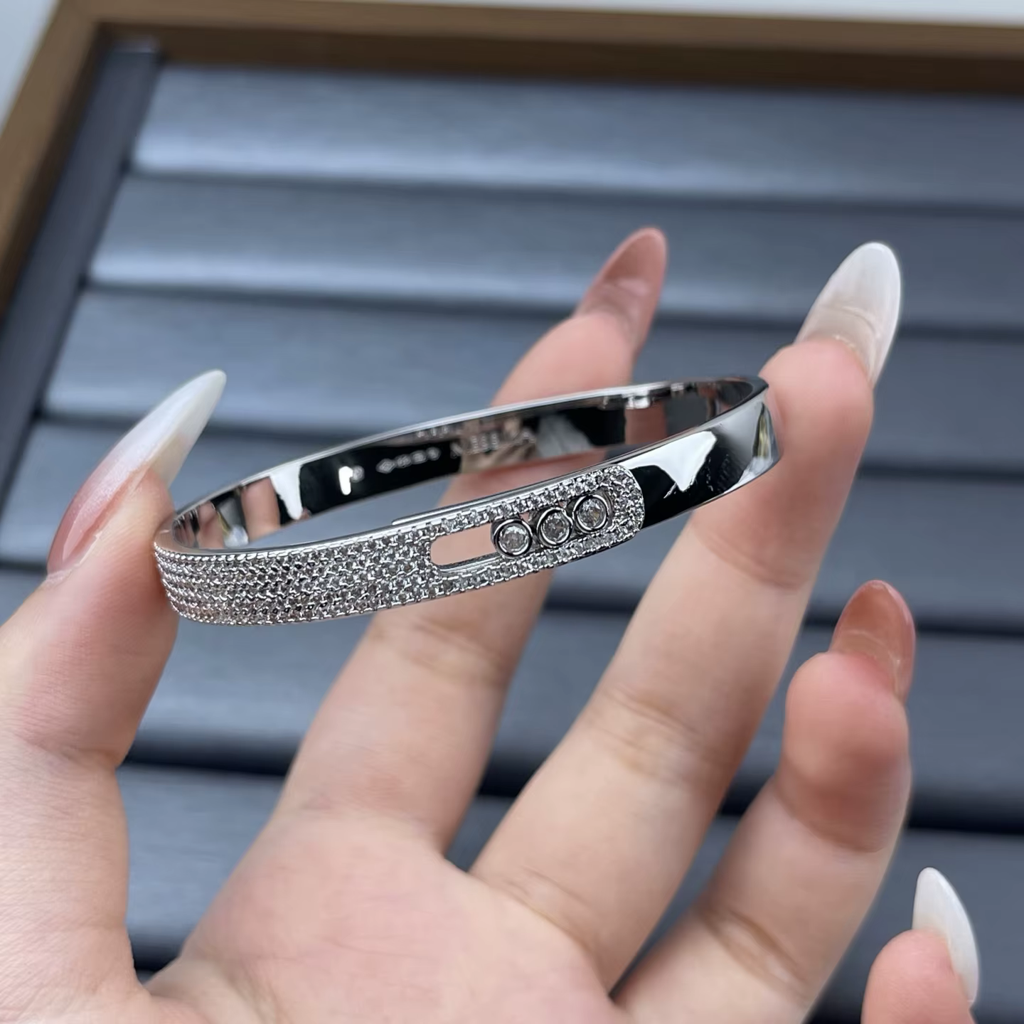 Bracelet de luxe couleur argent pour femmes, cadeau d'anniversaire, bijoux, vente en gros, S6105, no