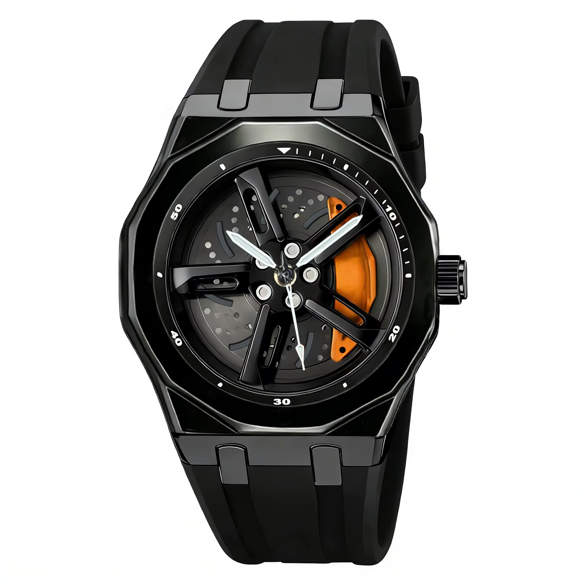 Nouvelle montre pour homme de haute qualité avec un design à roues rotatives, montre à quartz pour h