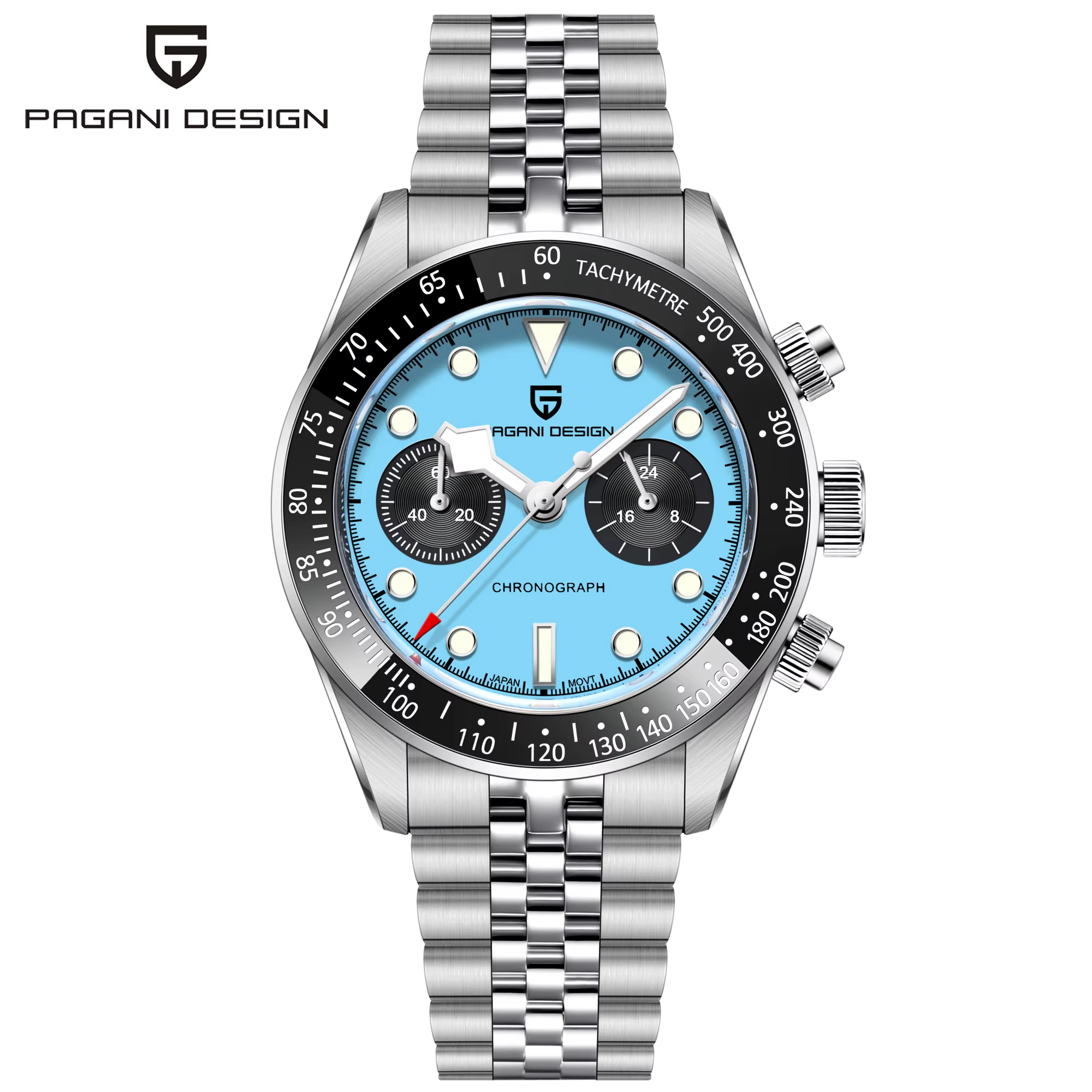Nouvelle montre chronographe de luxe PAGANI DESIGN BB Flamingo 2026 pour homme, mouvement à quartz, 