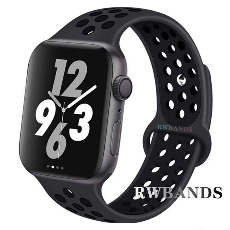 Bracelet sport respirant pour Apple Watch Band, 46mm, 44mm, 40mm, 42mm, 38mm, Rivière mm, 45mm, iWat