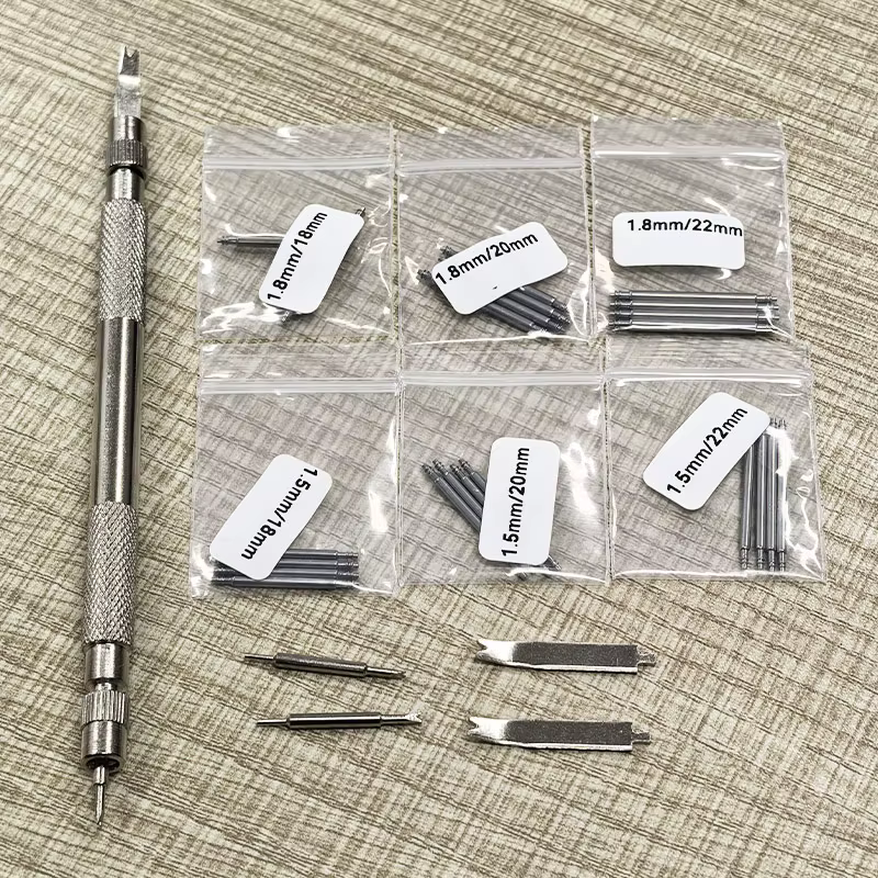 Fourche de réparation de montre en acier à double extrémité, outils de démontage de bracelet de mont