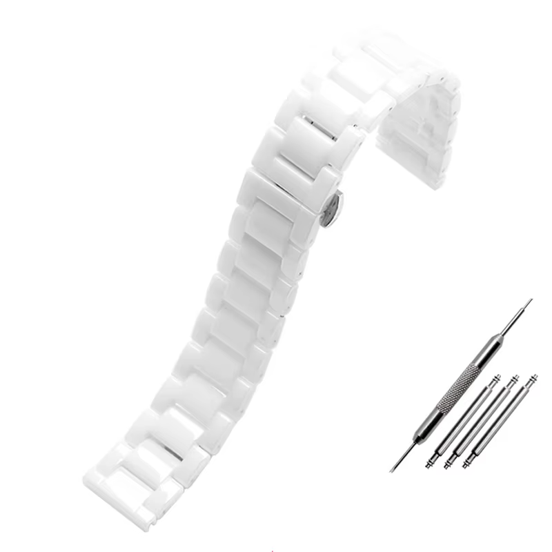 Bracelet de montre universel en céramique pour hommes et femmes, bracelet, Tissot, Armani, Citizen,