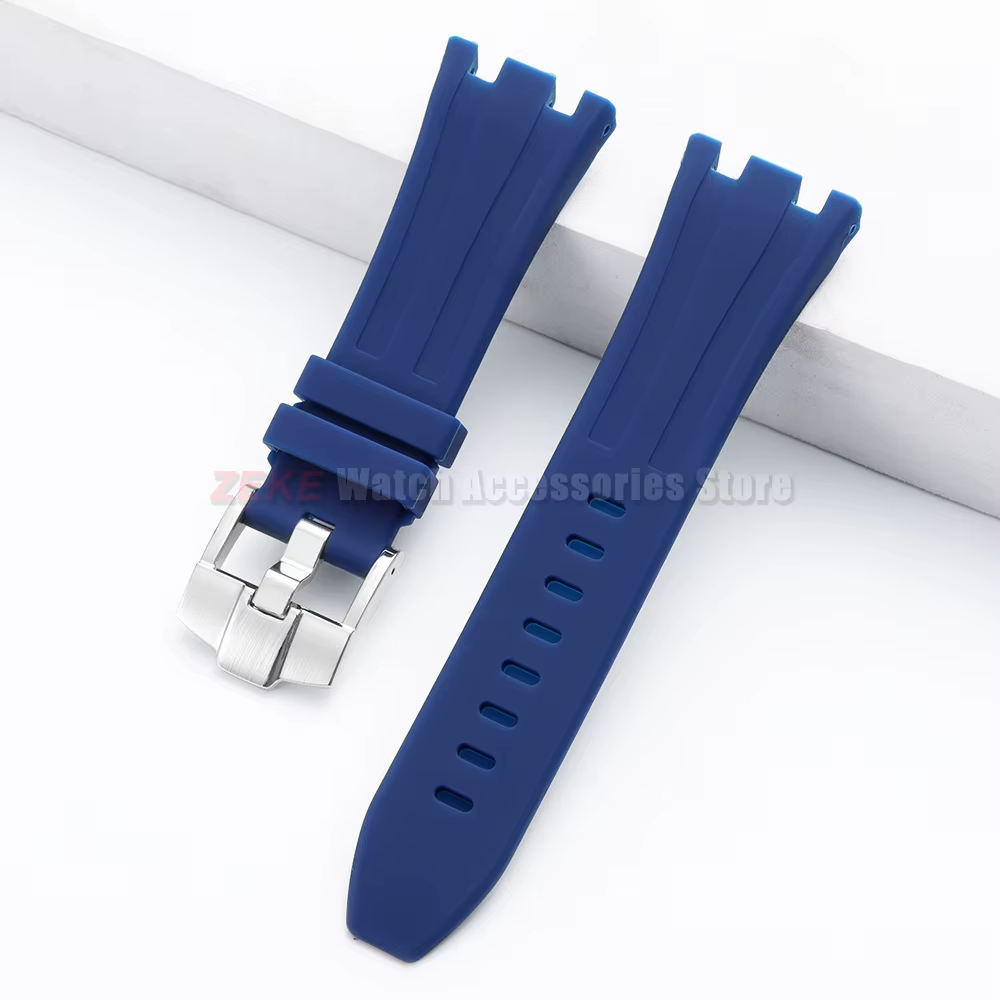 Bracelet de montre en caoutchouc pour Royal Oak 26 mm, bracelet de remplacement en caoutchouc, étanc