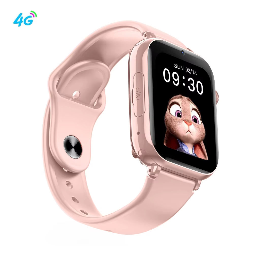Montre connectée pour enfants avec carte SIM, GPS, caméra HD, appel vidéo, SOS, moniteur de localisa
