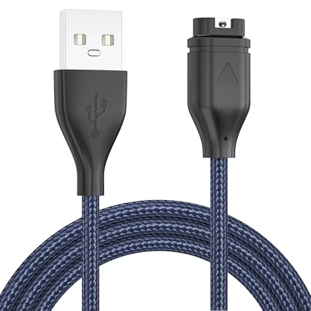 Chargeur de remplacement tressé pour Garmin Fenix 8 7 7S 7X Pro 6 6S 6X Pro 5 5S 5X Plus, câble de c