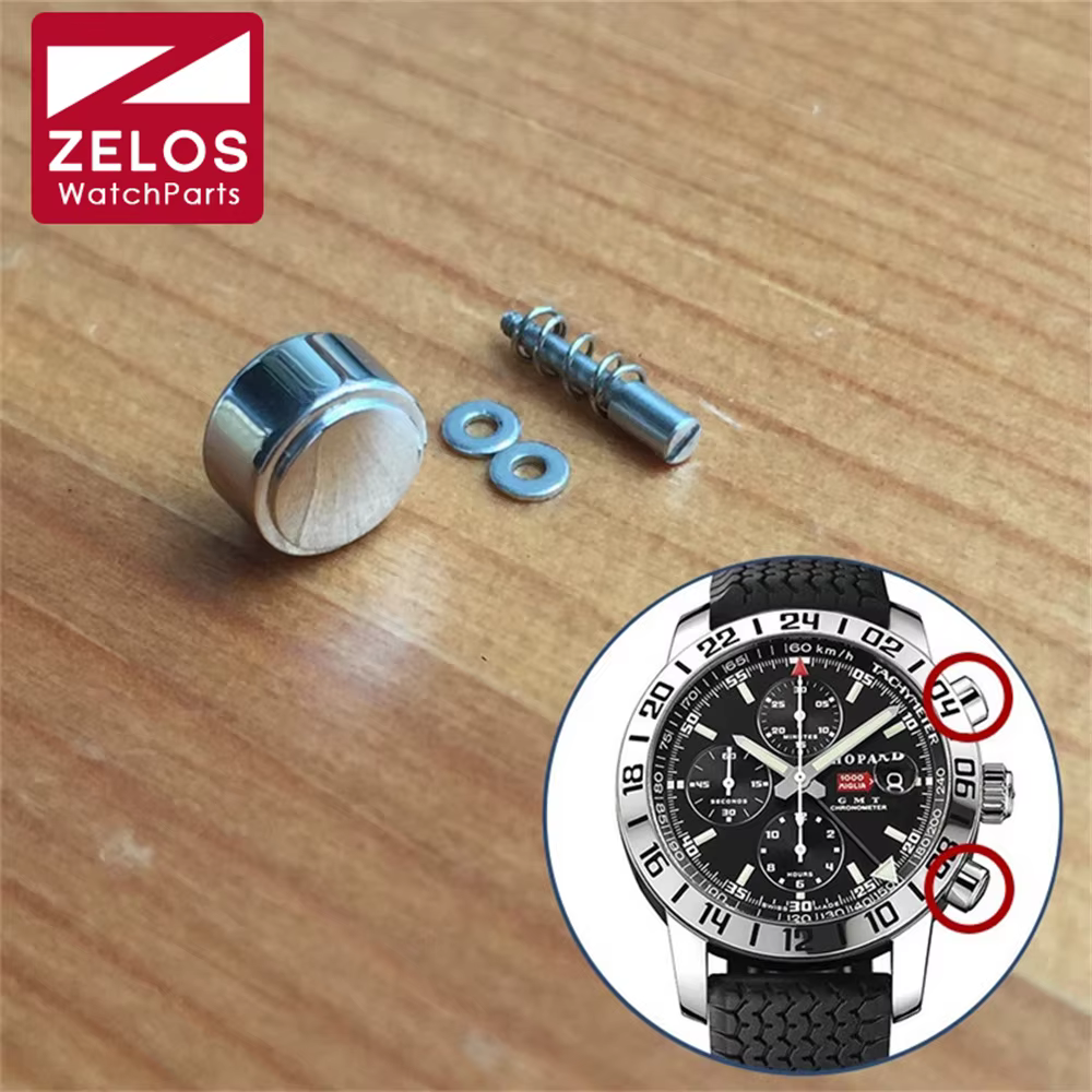 Bouton poussoir en acier pour montre automatique chronographe, Chopard Mille Miglia IGHTXL