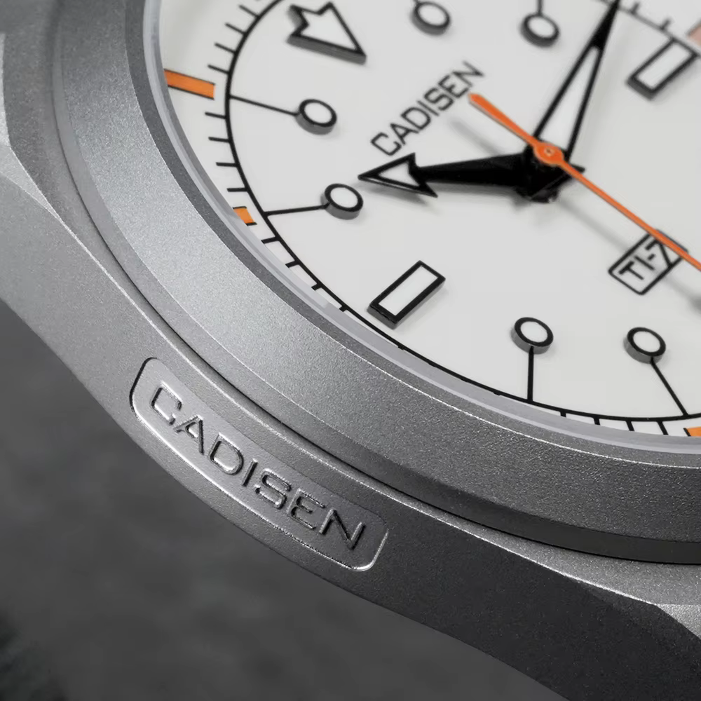 CADISEN TI-7 Autodyne montre-bracelet mécanique automatique en acier titane pour homme, MIYOTA 8215,