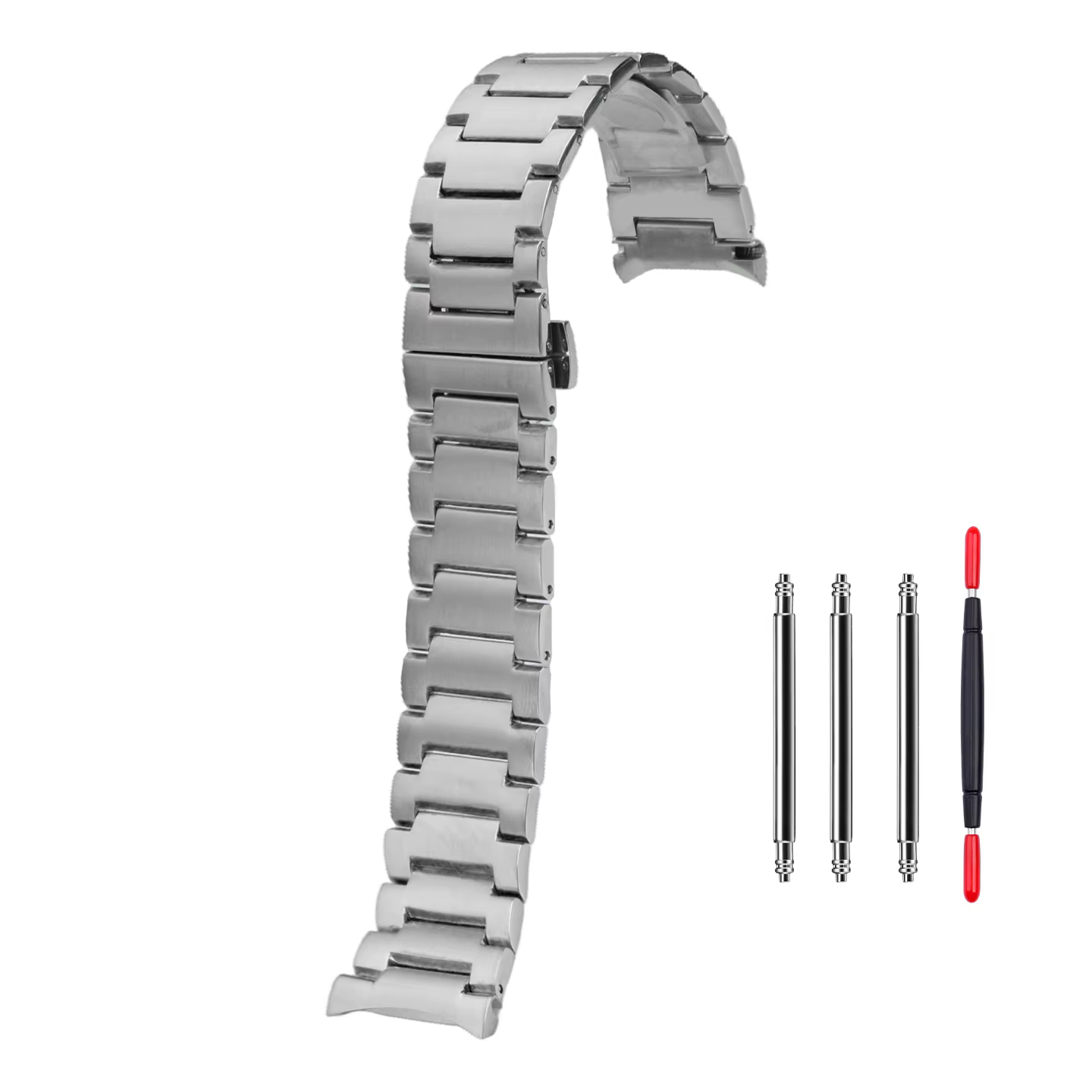 Bracelet de remplacement en acier inoxydable pour Mido Commander Gradient Smoked M021.407 'Phantom',