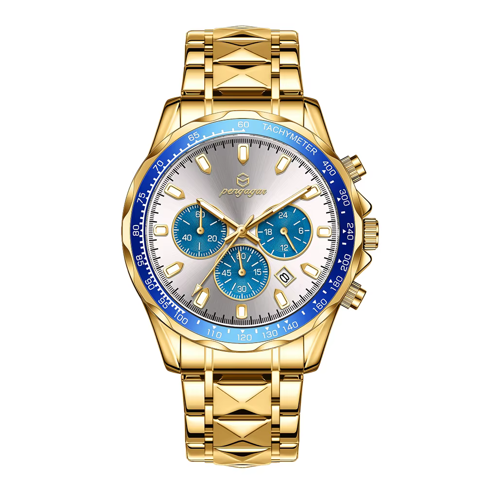 PENGAGAR – montre de luxe pour hommes, originale, étanche, chronographe lumineux, montre-bracelet en