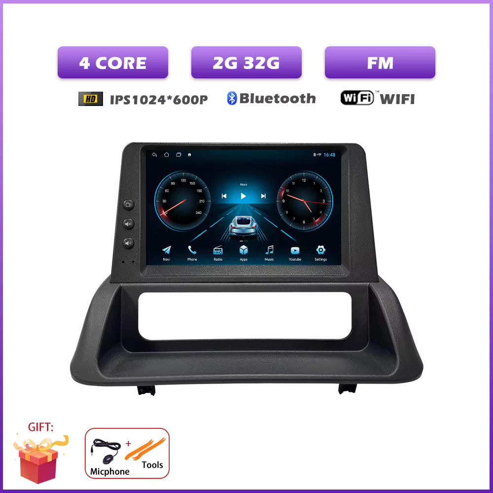 Autoradio 7 "pour Renault Clio 3 2005-2014 sans fil CarPlay Android Auto lecteur vidéo multimédia Na