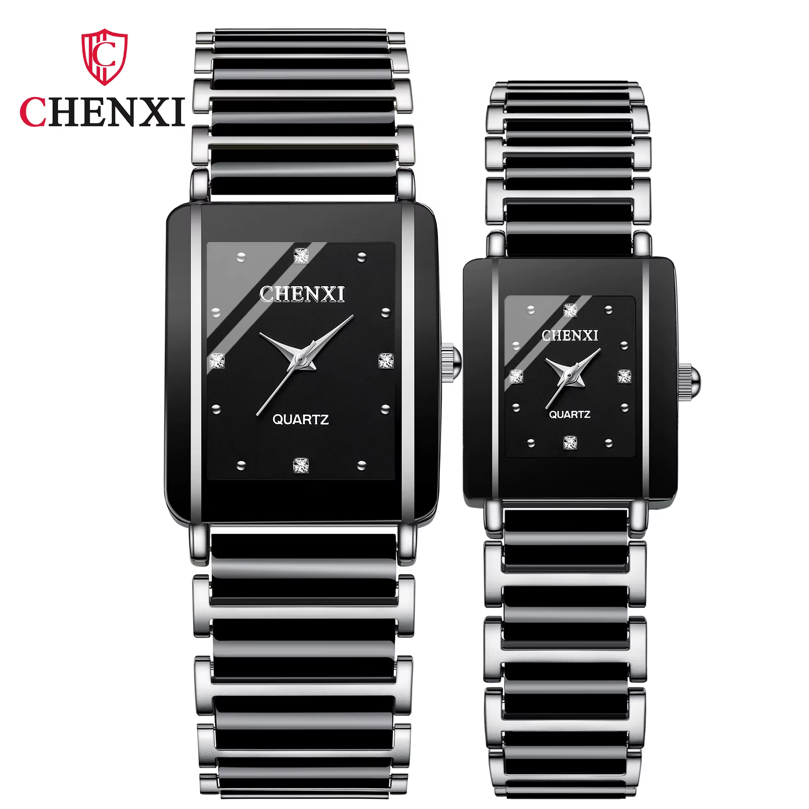 2 pièces Couple montres céramique étanche mode loisirs hommes et femmes montre Reloj Mujer romantiqu