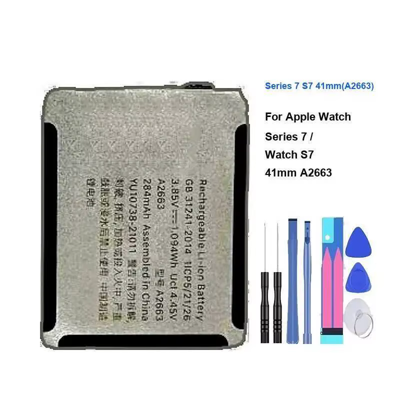 Alimentation Stable pour Apple Watch Iwatch série 7 S7 41Mm A2663 batterie 284Mah