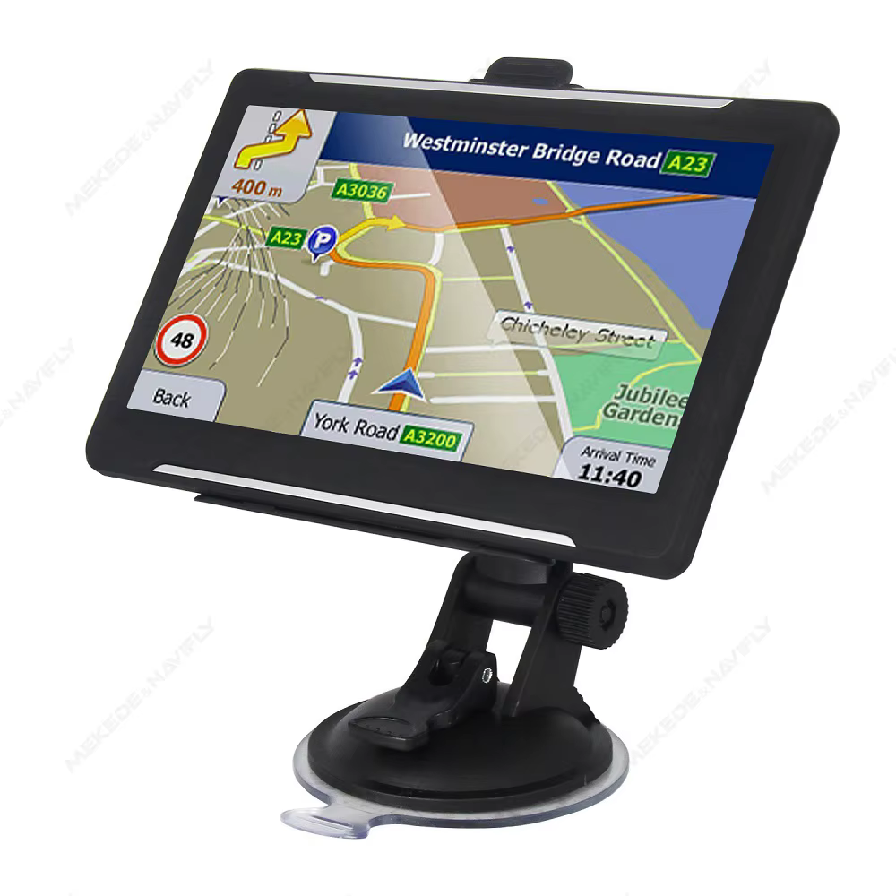 Navigation GPS pour voiture, écran tactile de 7 pouces, navigateur GPS européen, pare-soleil pour ca