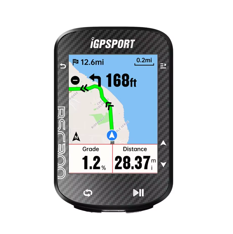 Ordinateur GPS VTT iGPSPORT BSC300 - Navigation cartographique couleur, capteur de vitesse/kilométra