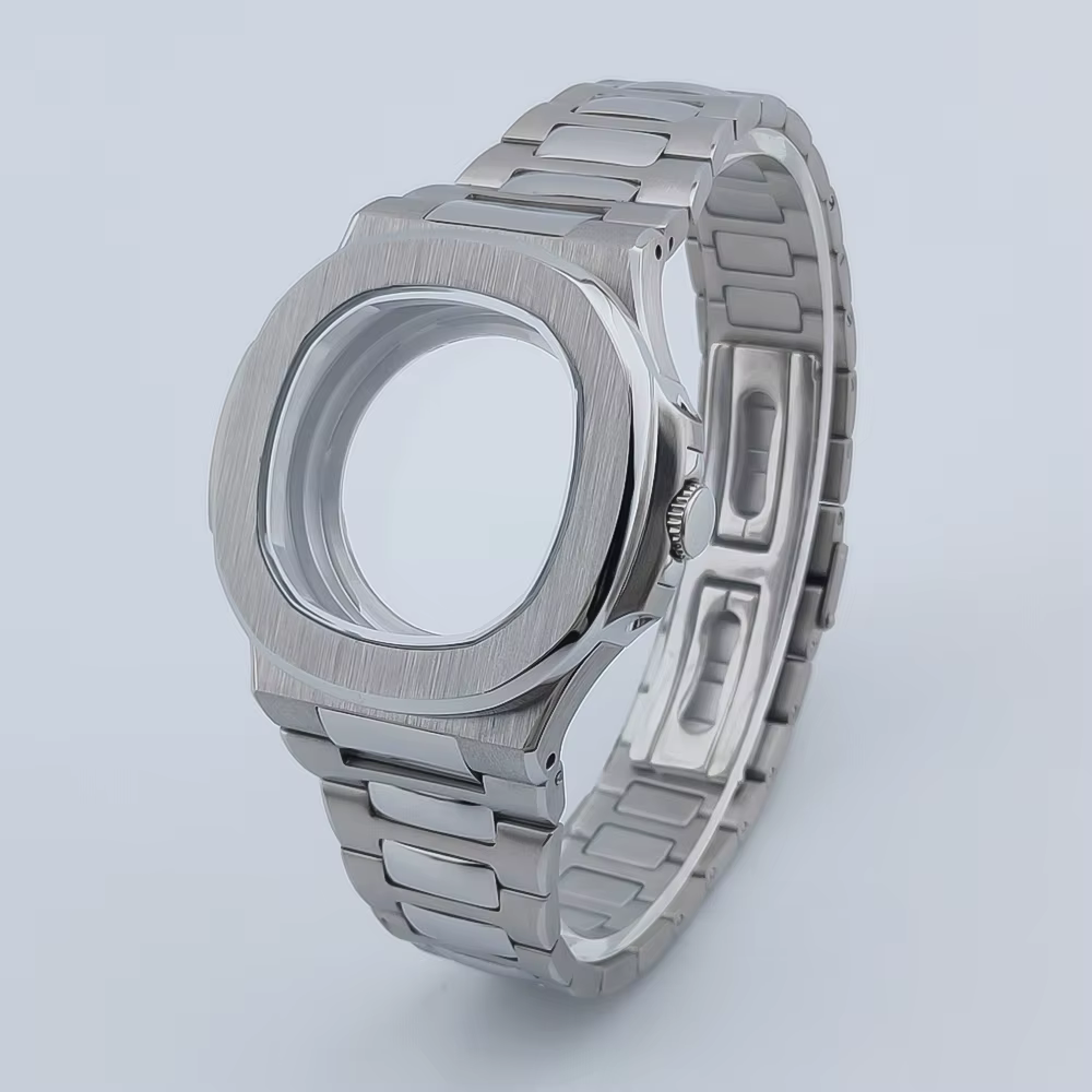 Boîtier de montre carré 40mm, pour Style Nautilus Movt NH34 NH35 NH36 NH38 NH70 NH71 NH72 10bar, éta