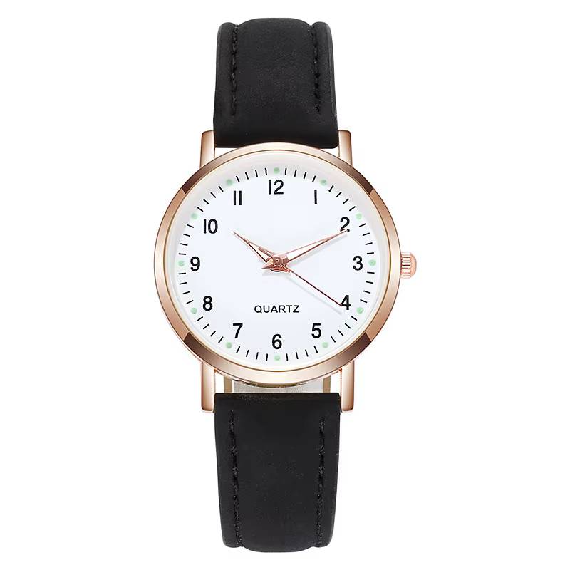 Montre de mode pour femmes ceinture en cuir montres dames de luxe analogique Quartz lumineux montre-
